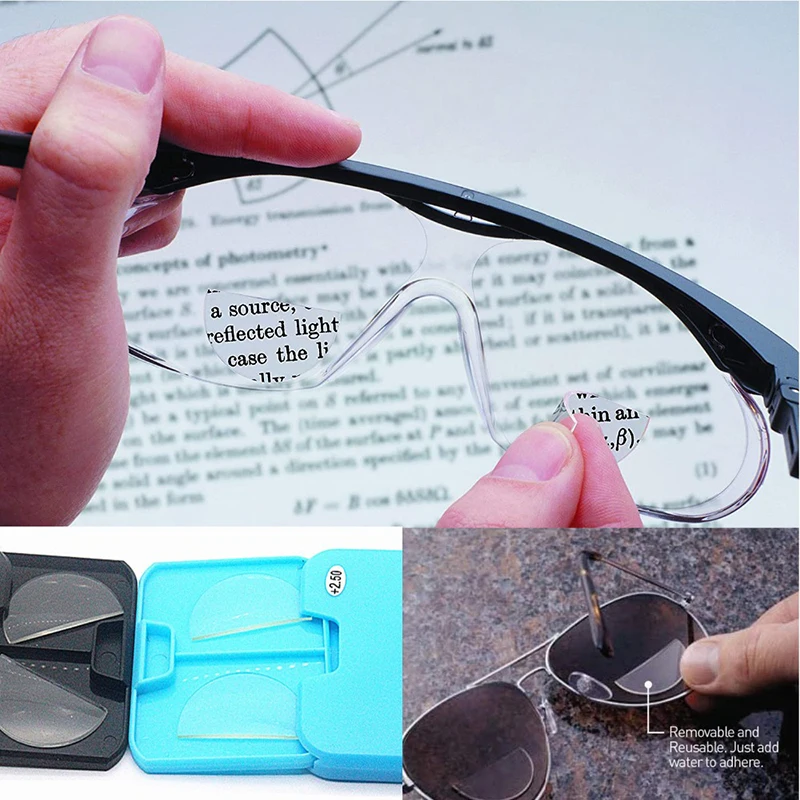 Sighttoo-gafas de lectura bifocales para hombre, lentes adhesivas de aumento de alta calidad, lentes reemplazables de silicona líquida para presbicia