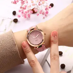 Роскошные женские часы Kol Saati простые деловые женские часы модное платье кварцевые часы с кожаным ремешком женские часы Montre Femme # W