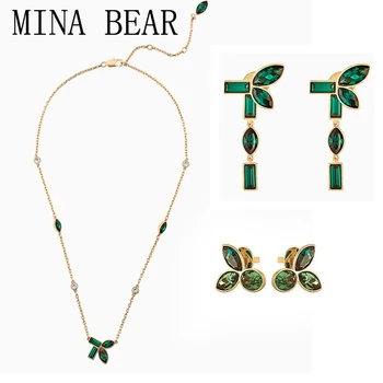 

High quality SWA fashion BAMBOO necklace, exquisite green bamboo decoration necklace, best gift for girlfriend