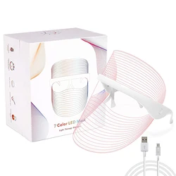 Revitalizing LED Light Therapy Facial Mask - 7 Color Anti-Aging & Wrinkle Treatment, Wireless Skin Care Beauty Device (7 Colors Mask)