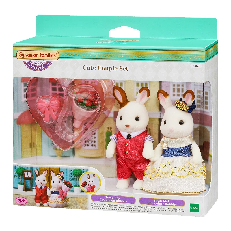 Sylvanian Families кукольный домик пушистый город серия Милый комплект для пары 2 шт. Кролик Фигурка обувь для кукол