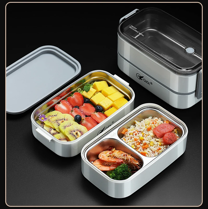 Estudante Office Worker Lunch Box Talheres Café