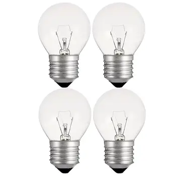

4pcs Filament Bulb Light Bulb Glass Incandescent Bulbs E27 Tungsten Filament Lights