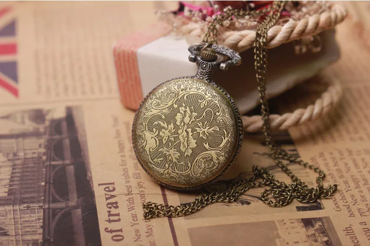 

New Style Pocket Watch And Negative Consistent Pocket Watch Vintage Flower Pocket Watch Retro Big Pocket Watch Vintage Pocket Wa