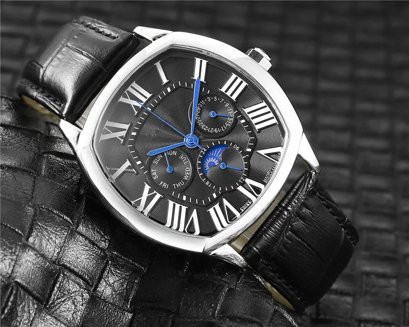Reloj deportivo de cuarzo para hombre, cronógrafo militar luminoso, resistente al agua hasta 50m