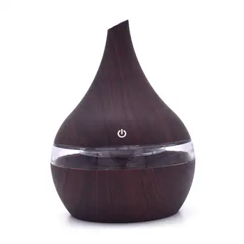 

Wood Grain Ultrasonic Humidifier Airpurifier Car Portable Aromatherapy Diffuser Mist Maker LED Lights Fashion Essential Oil