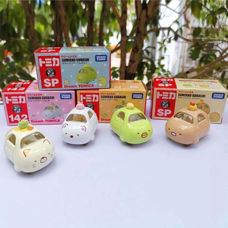 

TarakaTomy Sumikkogurashi полярный медведь банан кошка маленькая Каппа Tonkatsu ящерица сплав Модель автомобиля игрушки для детей