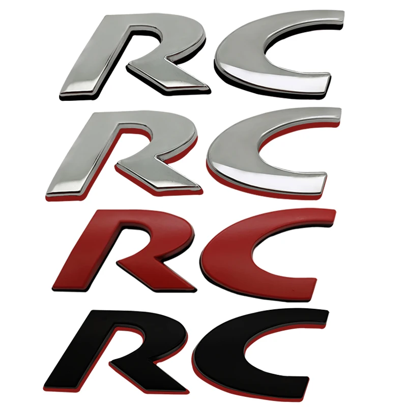 Nuovo 3D Metal Car Styling Rc Emblem Car Trunk Decorazione Posteriore Sticker Per Peugeot Rc 207 Sport Gt 308 306 106 206 205 208