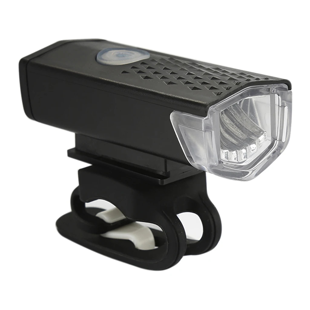 Велосипедный светильник IPX6 Водонепроницаемый велосипедный передний задний светильник 300 люмен 3 режима велосипедный руль головной светильник USB Перезаряжаемый фонарь - Цвет: Black