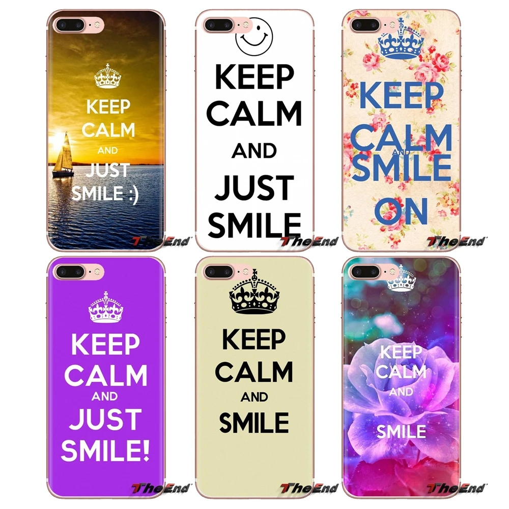 Чехол для телефона samsung Galaxy S2 S3 S4 S5 MINI S6 S7 edge S8 S9 Plus Note 2 3 4 5 8 Coque Fundas Keep calm и Just smile On |