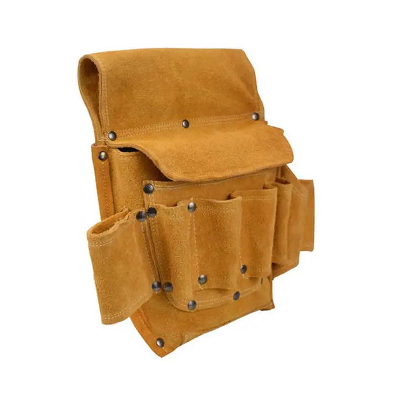 Новинка-кожаная электрическая сумка для инструментов многофункциональная сумка для домашнего декора сумка для инструментов электрическая деревянная фурнитура сумка для хранения