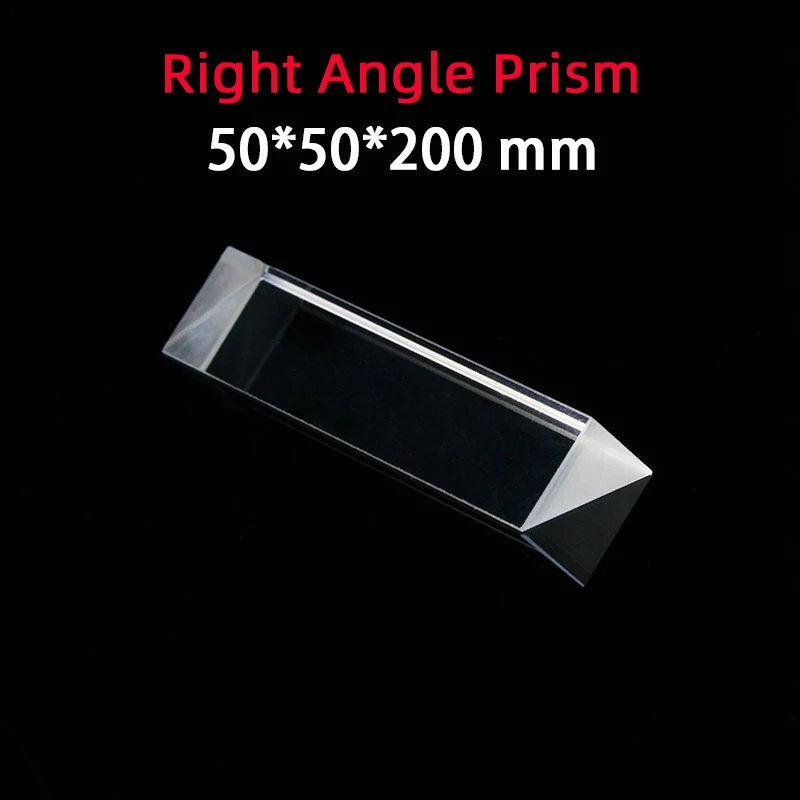 

50*50*200 Right Angle Prism Material K9 Refraction Prism Optical Glass Reflective Prism Factory Customization