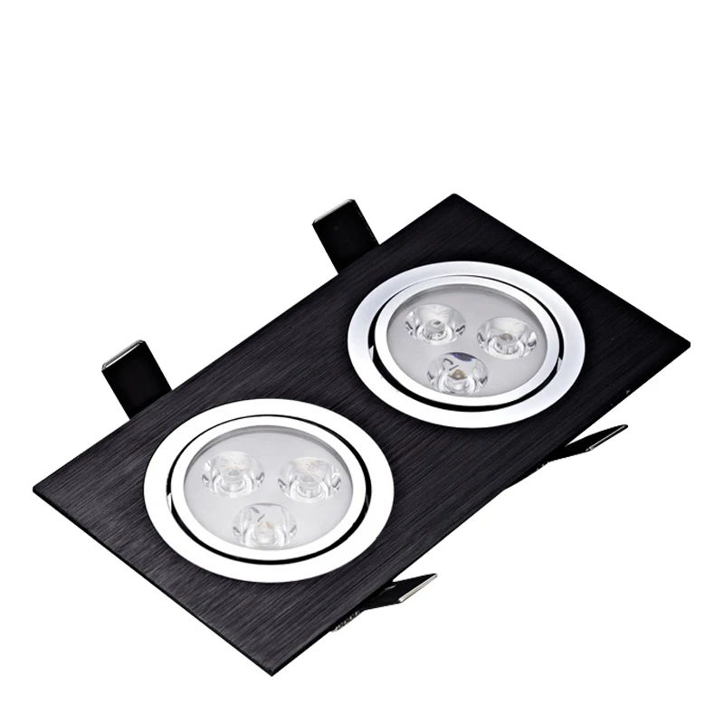 Приглушаемый светодиодный направленный квадратный светильник 12 Вт 20 28