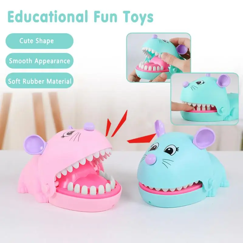 Bild von 2Colors New Year Of The Mouse Cartoon Biting Finger Parent-child Interactive Tooth Extraction Toy Table Game Games Juegos