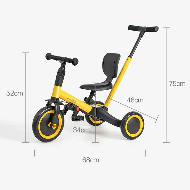 Doki Toy Kick Scooter Children 3 Wheel Adjustable Height Tricycle Ride Baby Walker Balance Bike Sports Kids Toys Birthday Gift 6