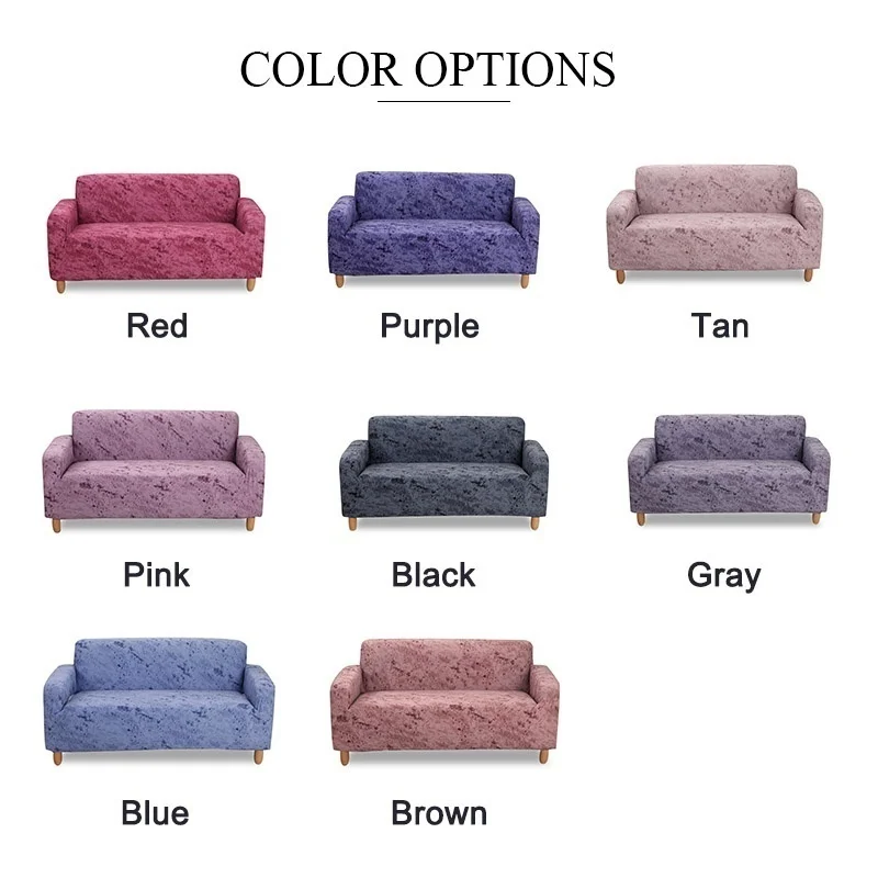 8 Color Elastic Sofa Slipcover 1/2/3/4 Seater Washable Couch Protector Soft Polyester Fabric Indoor Furniture Decor