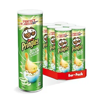 

Pringles Crema agria e cipolla 190 g (Confezione da 6 x 190 g)