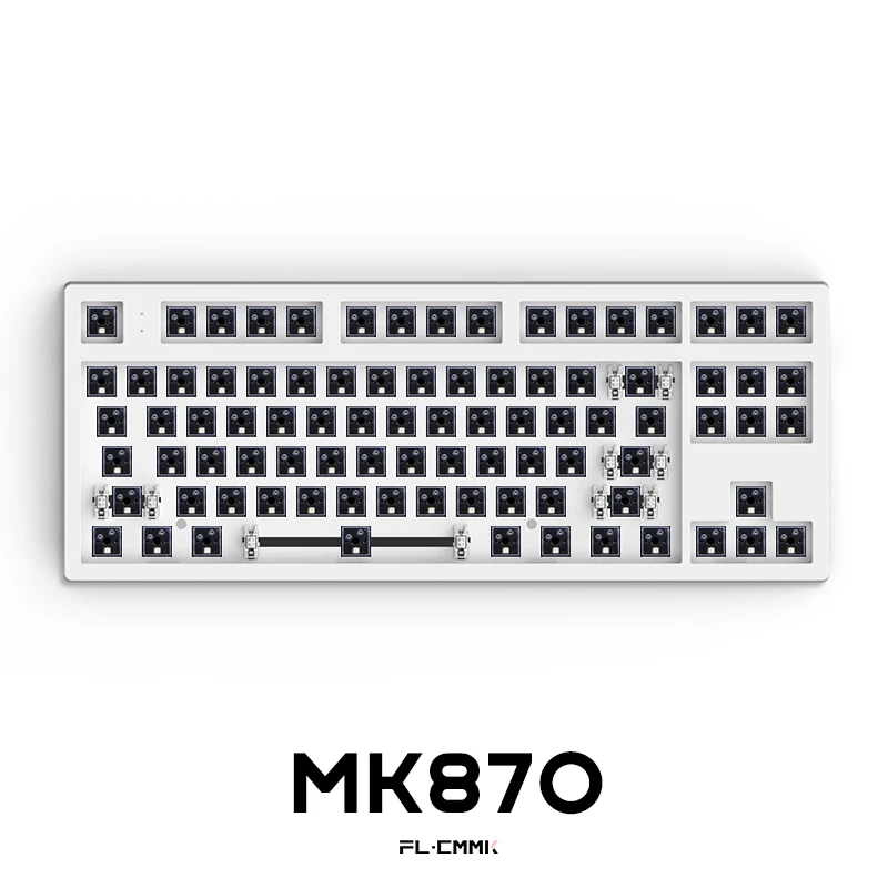 

Клавиатура Механическая FLCMMK MK870, 80% клавиши, WK, RGB