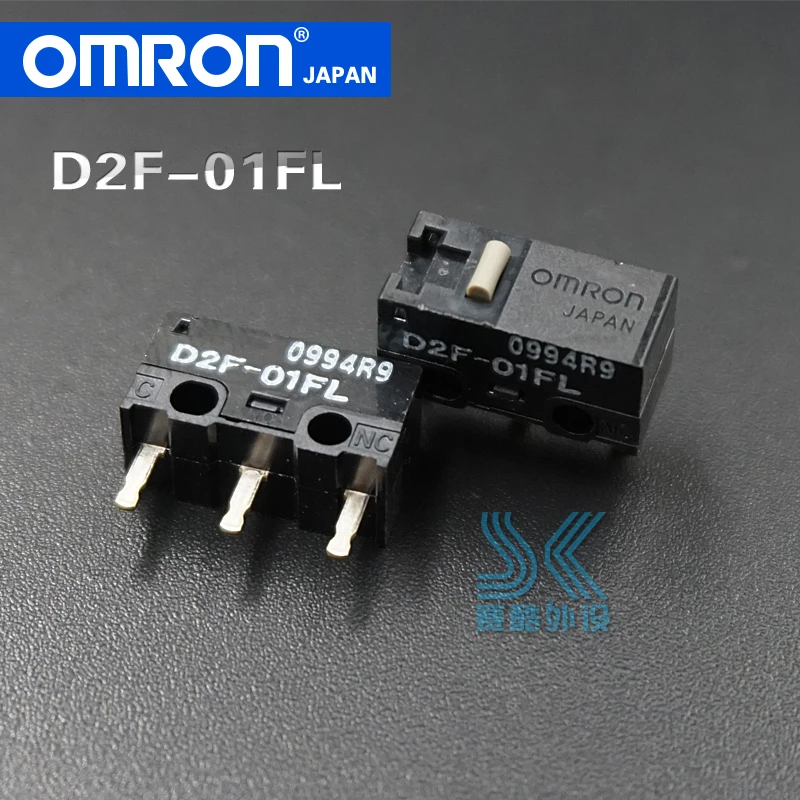 2pcs OMRON Mouse Micro switch Microswitch D2F-01FL suitable for Logitech G403 G520 G603 G703 G900 G9