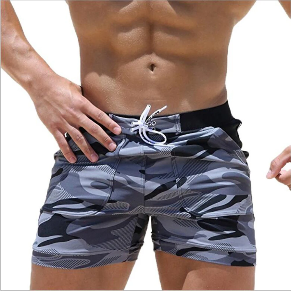 

Men's Swimming Trunks Summer Swimming Fitness Shorts Men's Fashion Sports Beachwear Quick-drying Stretch Beach Pants