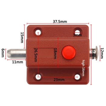 

10 Pieces Spring Load Automatic Doors Bolt Latches Lock Window Boxes Cabinet Push Buttons Door Bolts