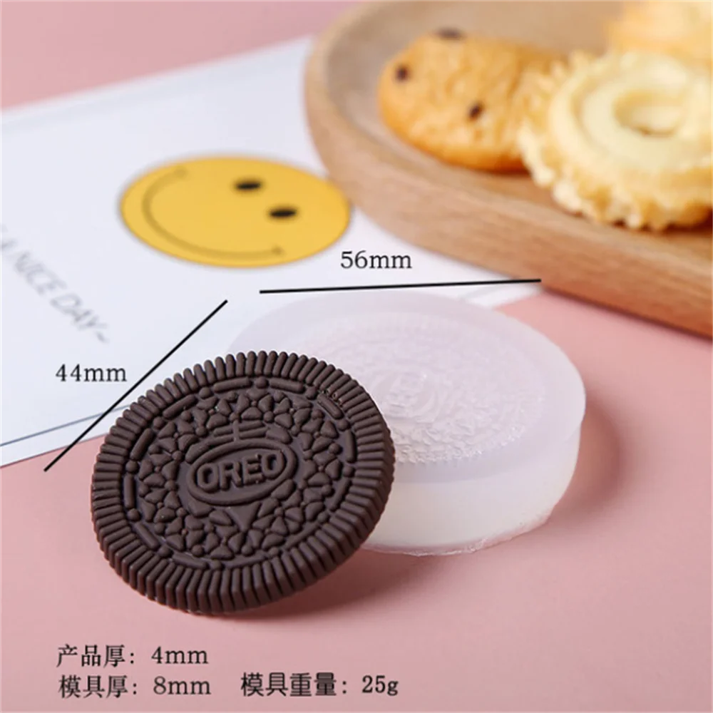 3D OREO Cookies Design Silicone Mold DIY Fondant Chocolate Mould Handmade  Clay Model Cake Decorating Tools Baking Accessories