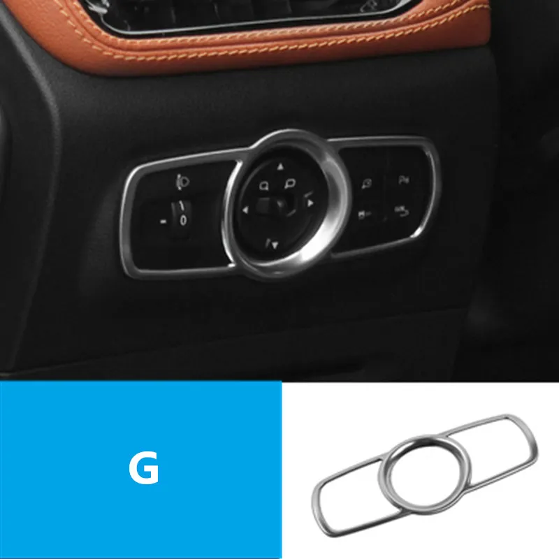 G Для Chery Tiggo 7, Tiggo7, автомобильная interier яркая полоса рамка отделка - Название цвета: G