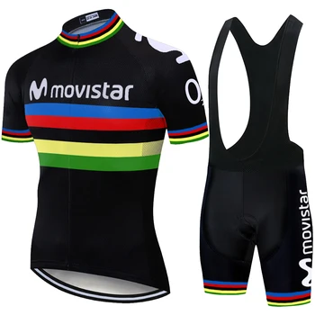 

Maillot movistar team custom cycling jersey 2019 Sports pak custom racefiets team conjunto malliot ciclismo jersey