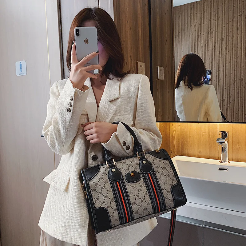 

2019 New Style Europe And America Big Brand Fashion WOMEN'S Single-shoulder Bag Retro Shoulder Pu Large Bag Handbag Bag