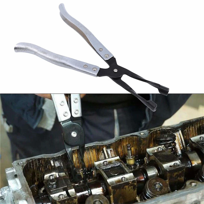 Car Engine Oil Valve Spring Clamp Disassembly Stem Seal Gasket Pliers