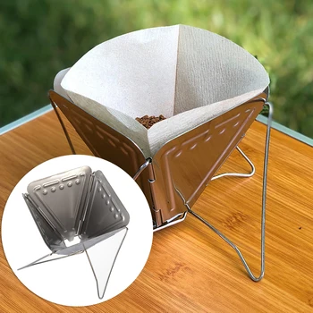 

High Quality Reusable Coffee Drip Rack Filter Compact Foldable Travel Camping Outdoor Strong Hard And Durable