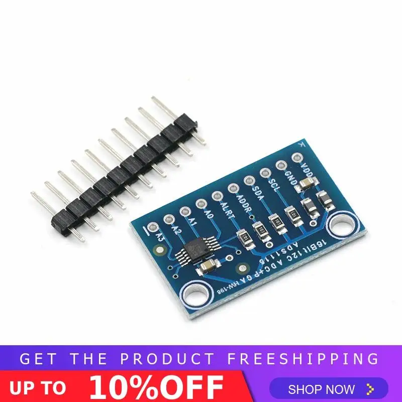 16 бит I2C ADS1115 модуль АЦП 4 канальный DVR с Pro усилитель для Arduino RPi