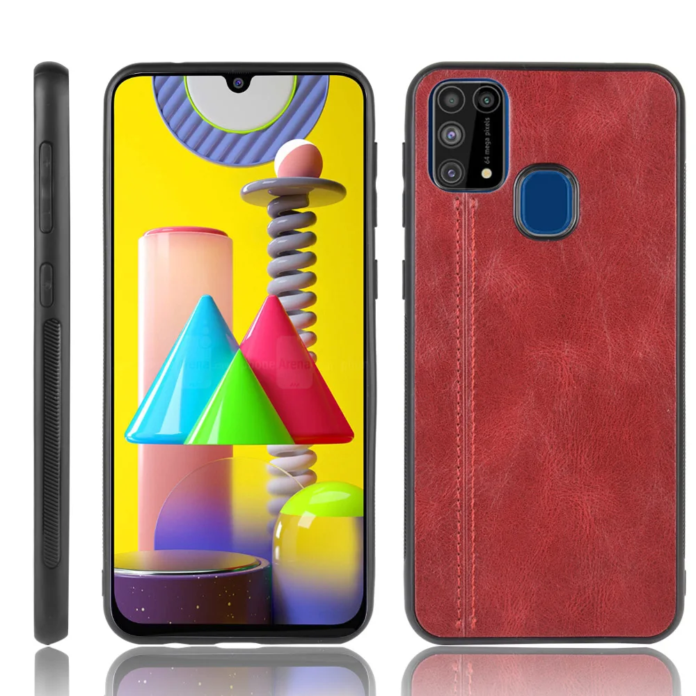 Чехол из телячьей кожи с мягкими краями для Samsung Galaxy M31 M 31 | Мобильные телефоны и