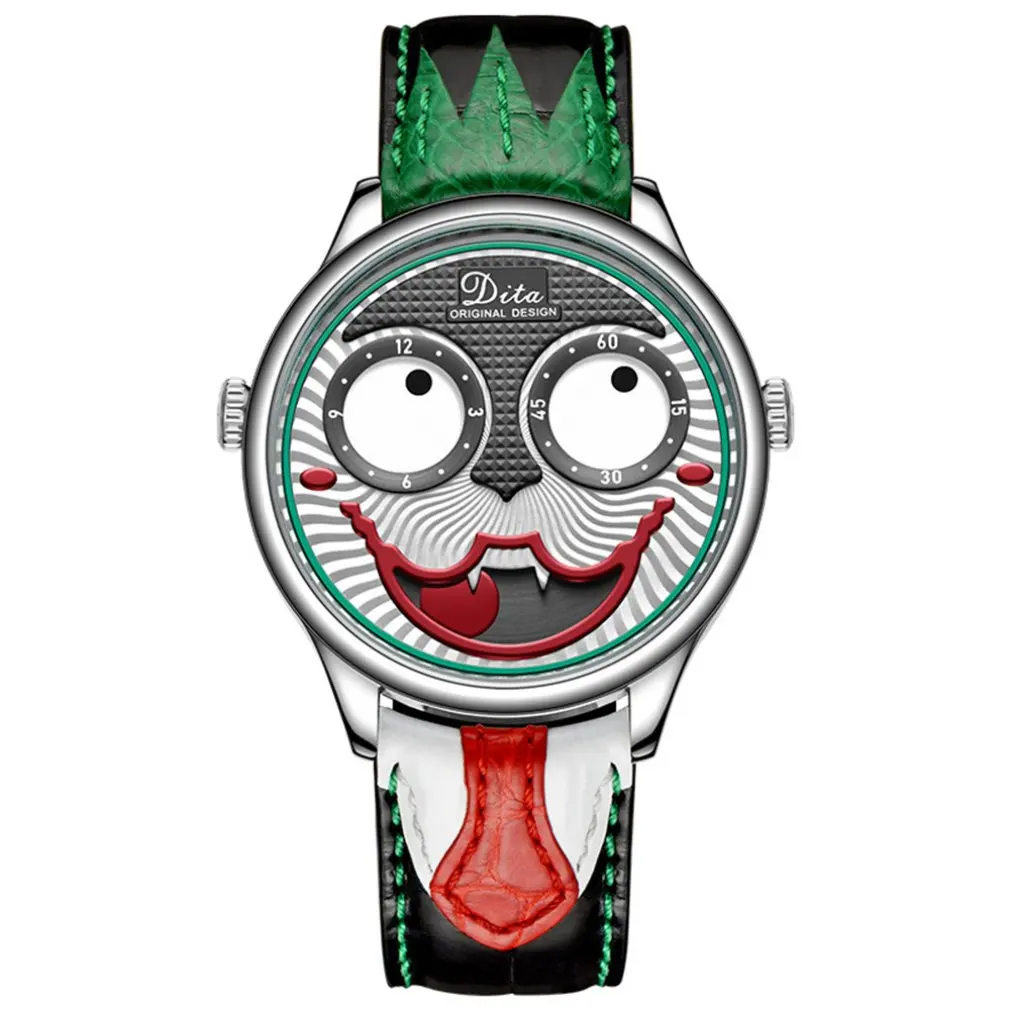 

Joker Watch Men Luxury Fashion Personality Alloy Quartz Watches Big Dial Mens Waterproof Sport Chronograph Watch