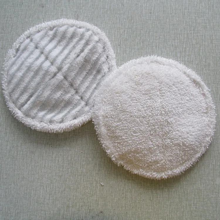 8.6 Inch Bissell Circle Shark Steam Mop Replacement Pad Stripes Pure White Cloth Mop Replacement Pad