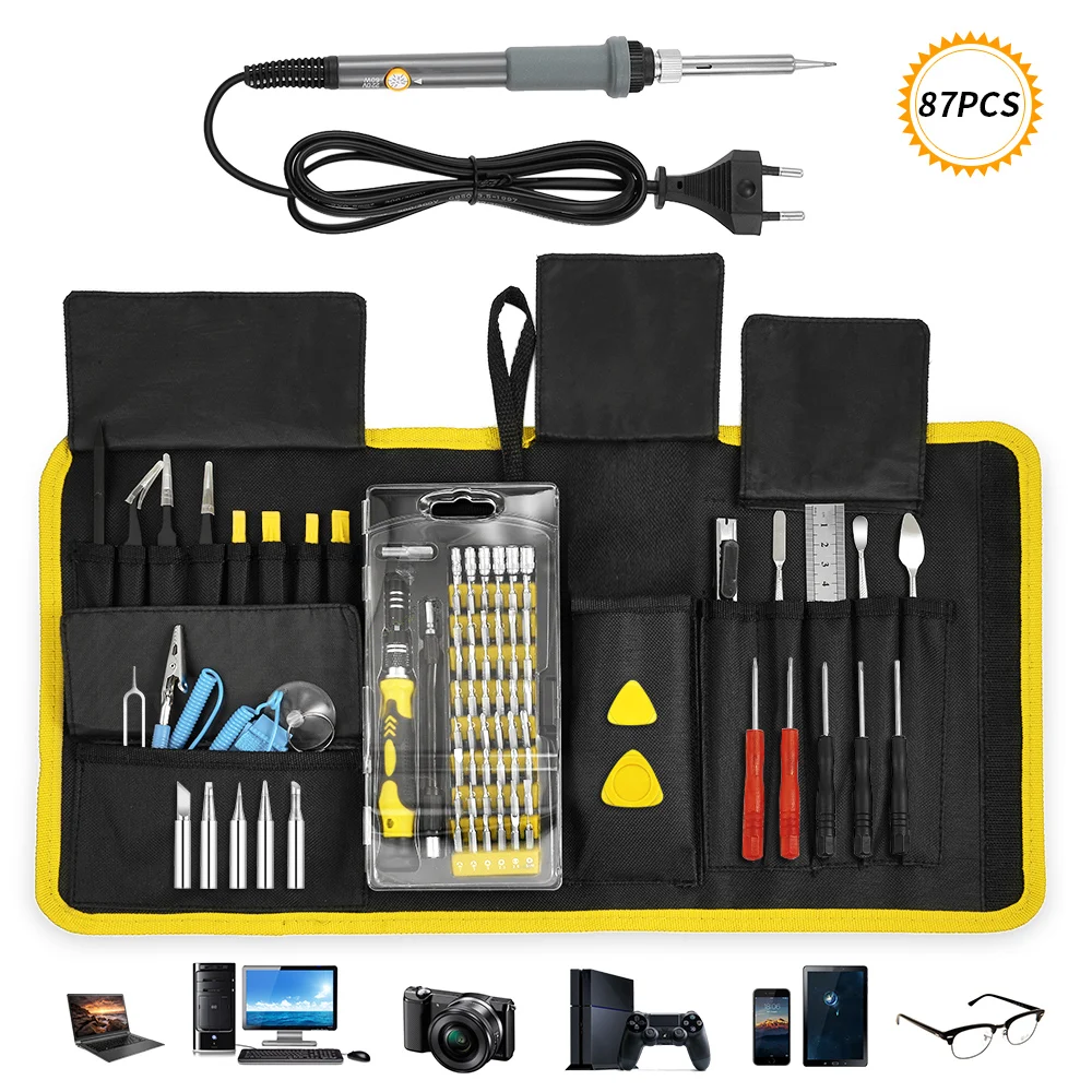 81 шт. Универсальные отвертки набор инструментов для ремонта с 54 насадками IPad IPhone
