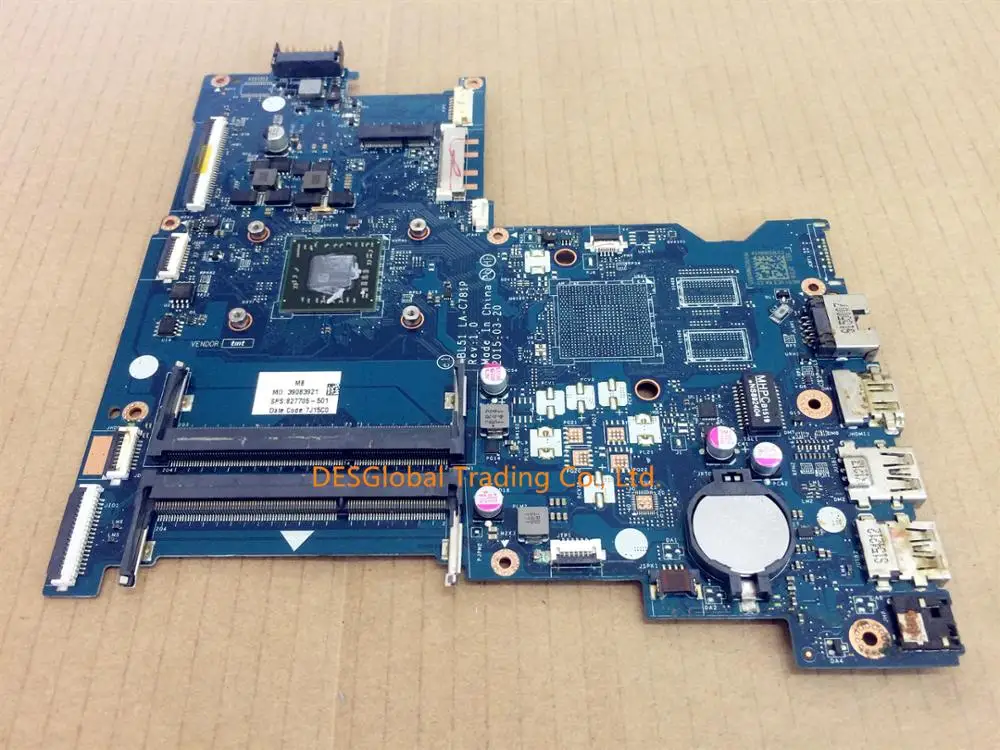 60% OFF  Mainboard 827705-001 For HP Notebook 15-AF Laptop Motherboard ABL51 LA-C781P 827705-601 827705-501 