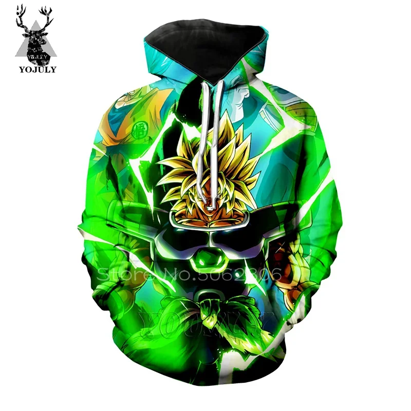 Худи Dragon Ball off white Super Saiyan Мужская толстовка 3D из аниме Goku Harajuku Lil peep Tops хип хоп Уличная пуловер A64 - Цвет: 5