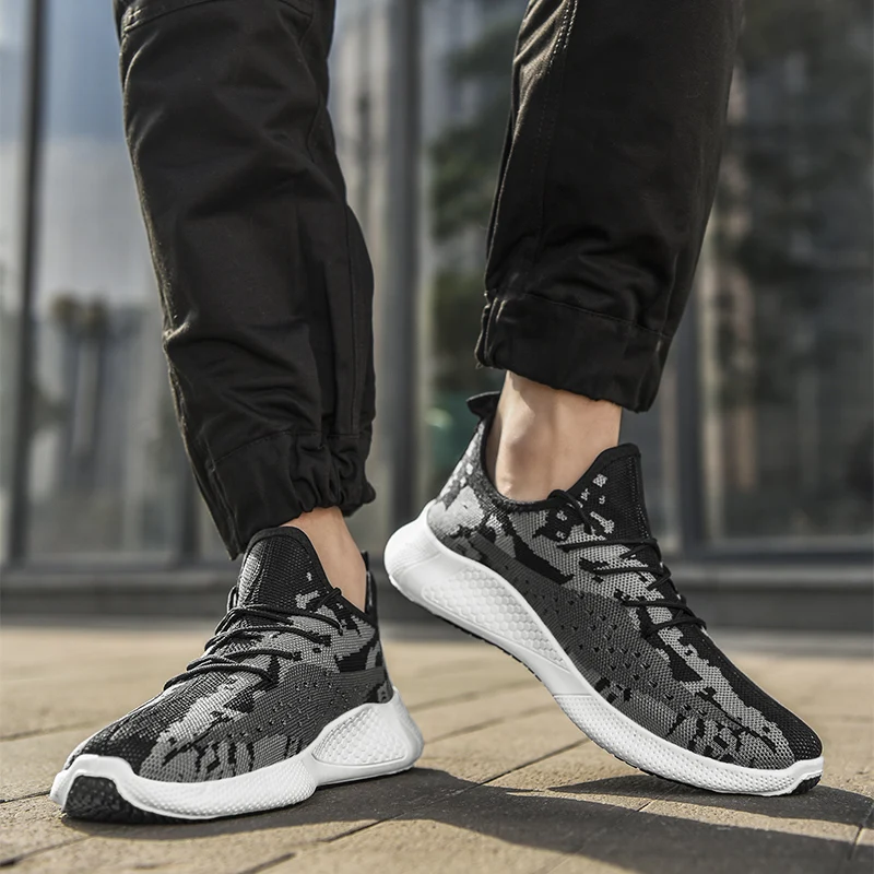 Белая обувь мужские кроссовки Tenis Masculino Adulto Кокосовая с перфорацией черные сезон