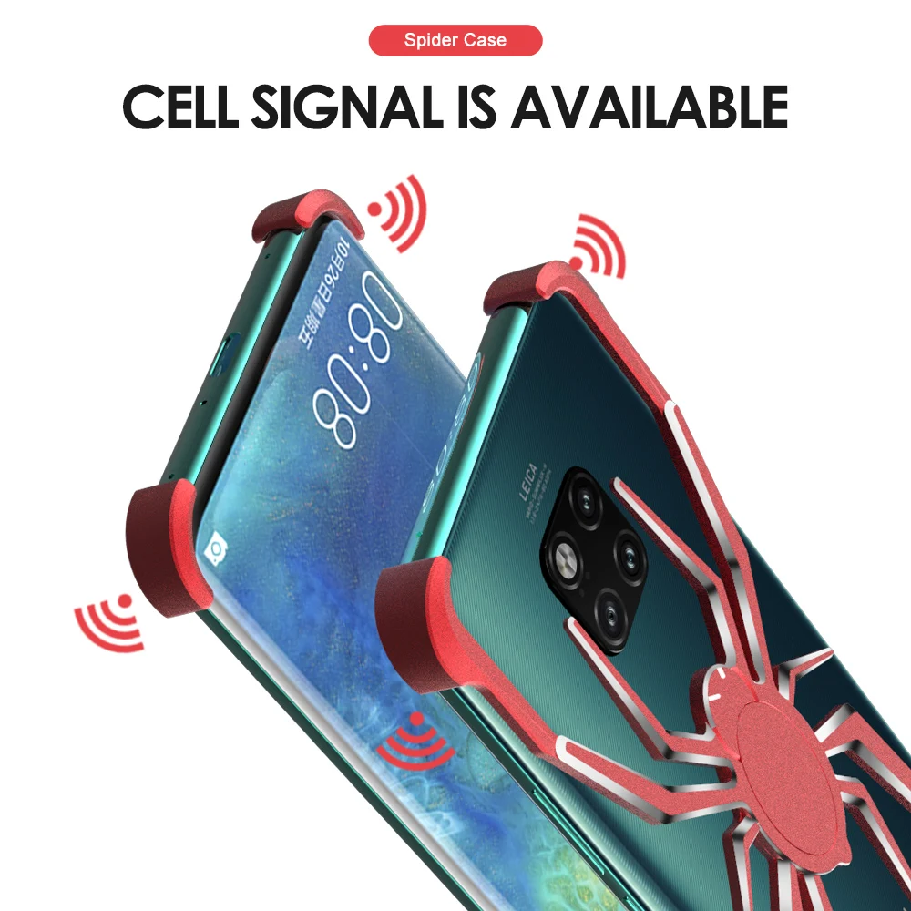 Паук алюминиевый чехол для huawei mate 20 mate20pro P30 Pro vivo X27 IQOO чехол для телефона противоударный металлический бампер Fundas рамка