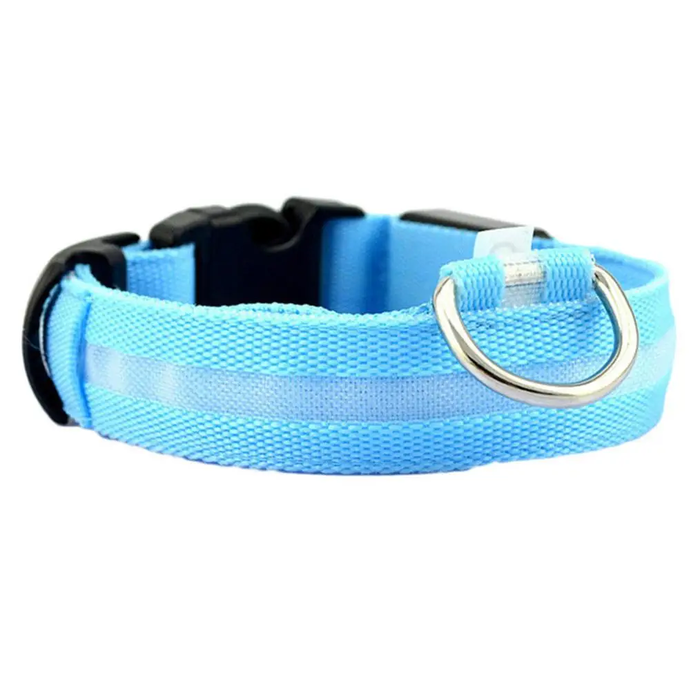 MeterMall Pet Cat Dog Collar Night Safety Luminous Necklaces For Outdoor Walking