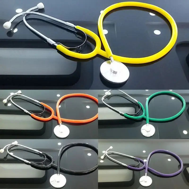 Kids Doctor Toys 9 Colors Stethoscope Pretend Play Doctors Toy Gifts Children Baby DIY Simulation Stethoscopes 3