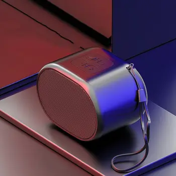 

Portable Column bluetooth Speaker Handsfree Waterproof for Computer TF Card Metal Stereo Subwoofer Design for Phone Computer