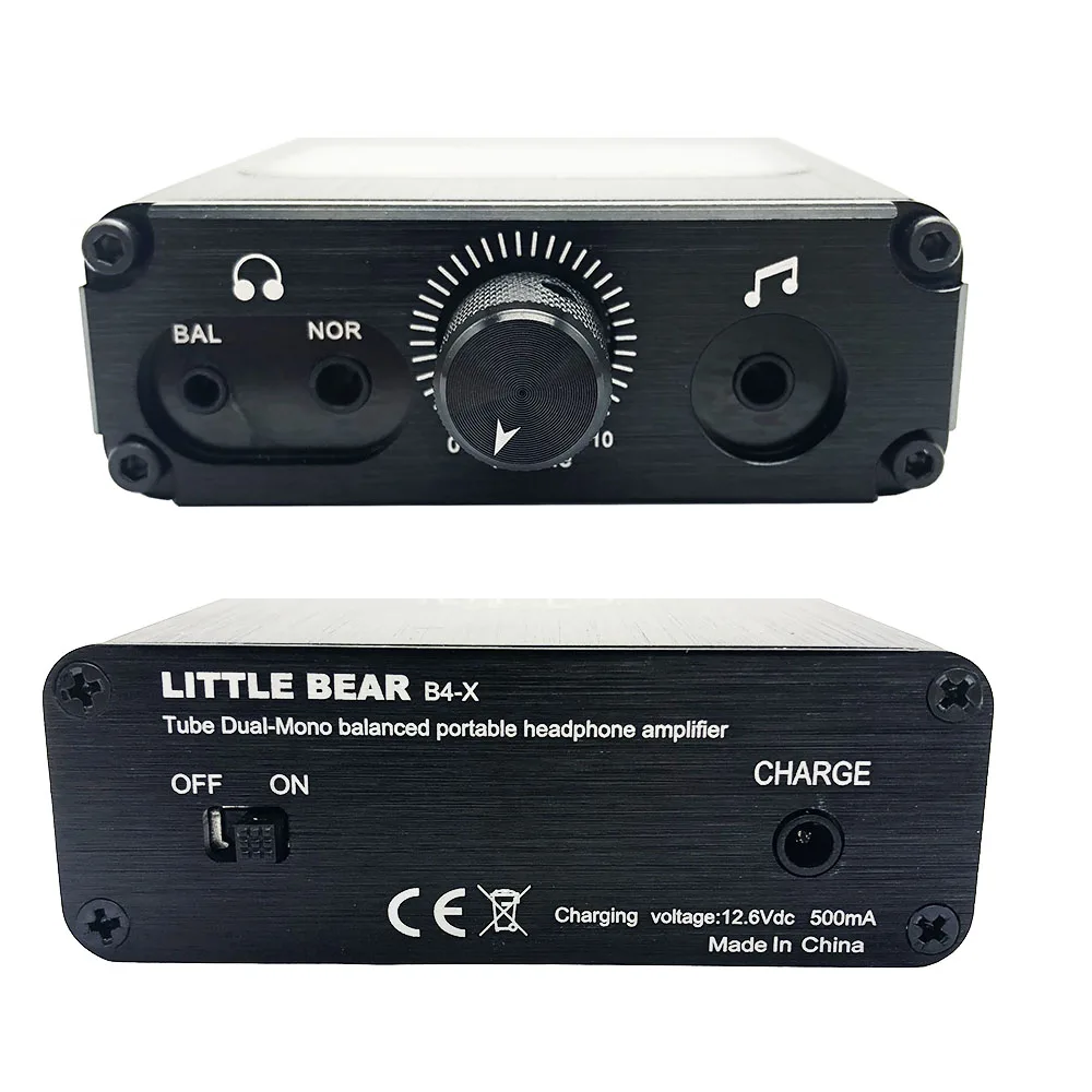 Little Bear B4 X Portable Vacuum Tube Headphone Amplifier Balanced with 1000mA lithium battery for 30 150ohm Headphone D2 012