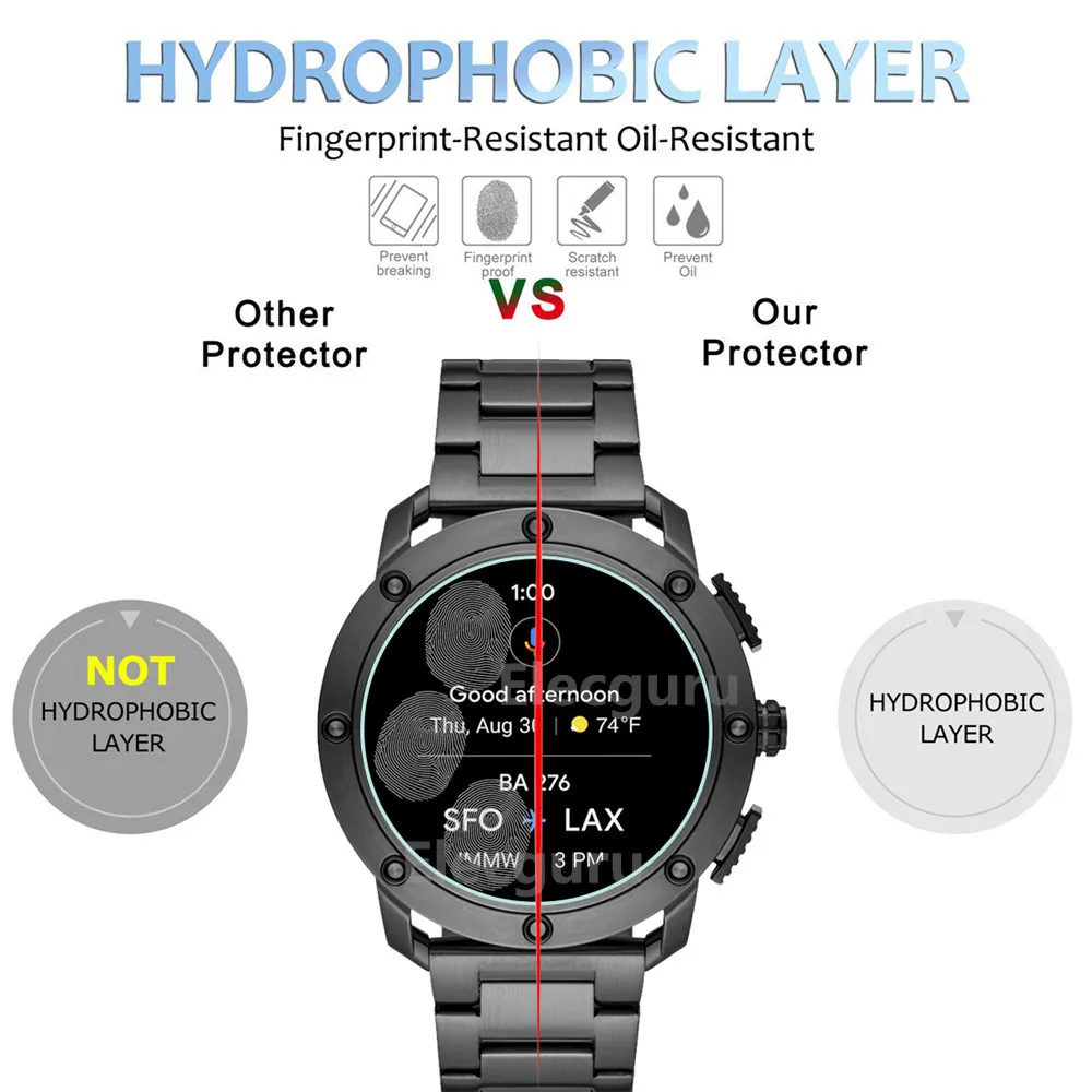 Защитная пленка для экрана для дизельного топлива на Axial Smartwatch 9H из закаленного стекла 2.5D HD Прозрачная защитная пленка без пузырей с защитой от царапин