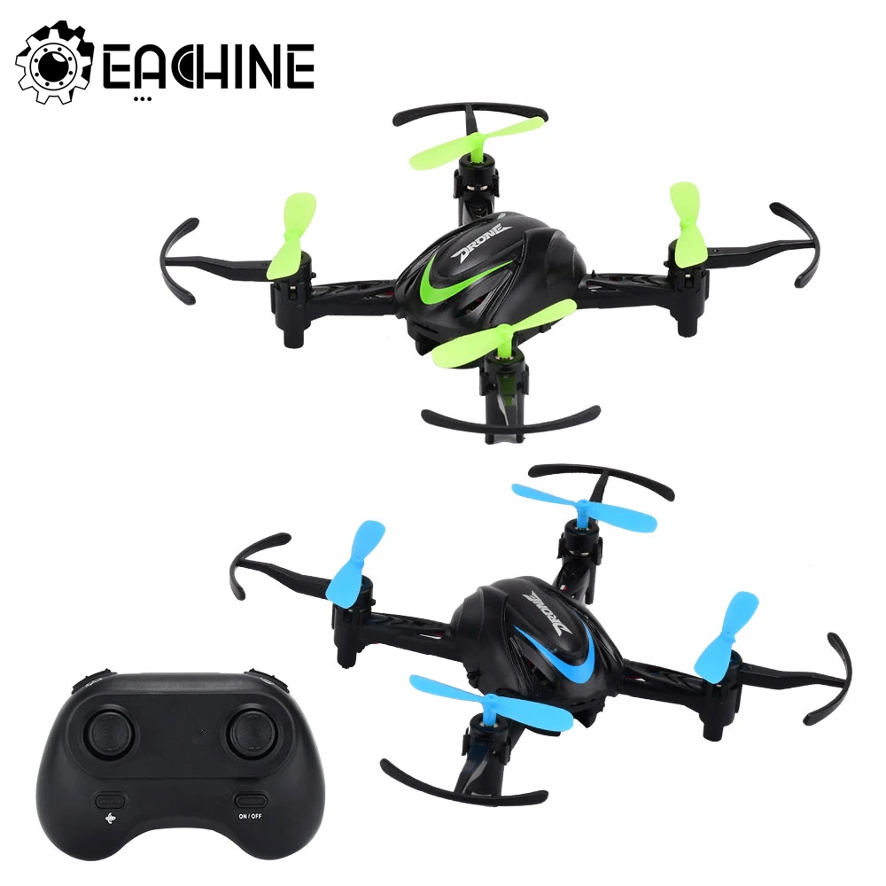 Eachine-Mini Dron cuadricóptero de Control remoto E009 YW, Helicóptero De Control Remoto de 2,4G, cuadricóptero de carreras pequeño azul/verde, carga USB