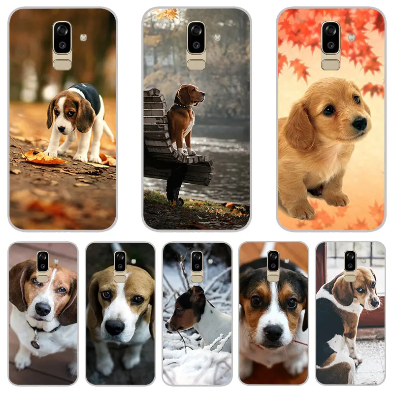 Beagle dog Matte Silicone Cases For Samsung galaxy J3 J5 J7 A3 A5 A7 2016 2017 TPU Phone Case back Cover |