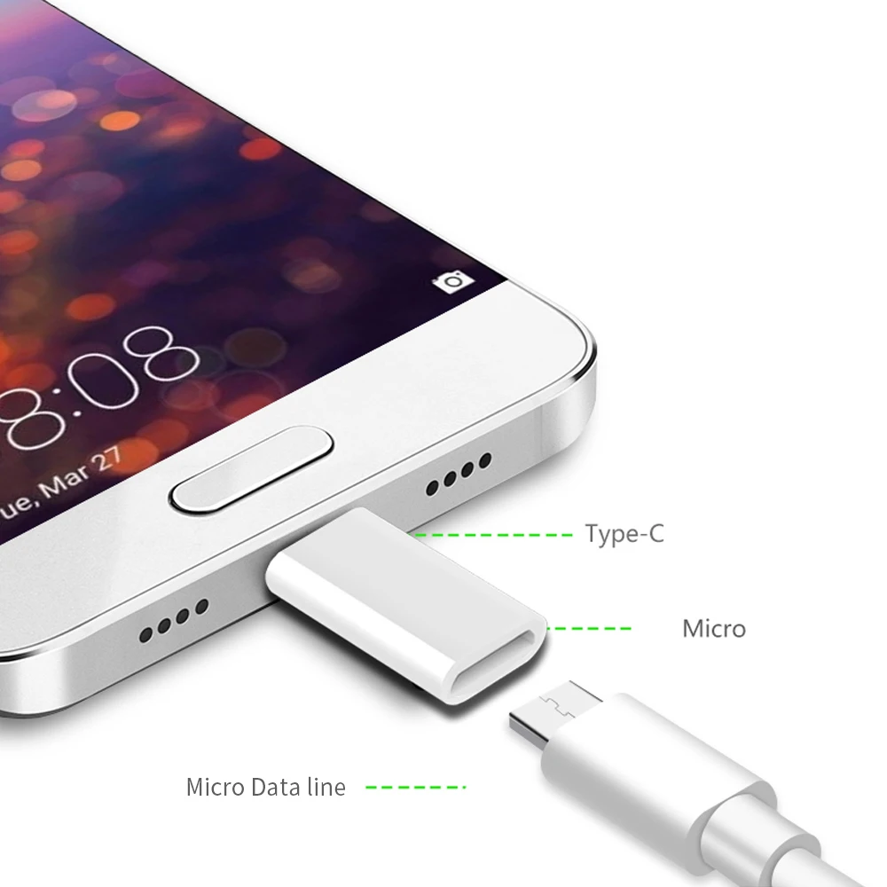 Адаптер для мобильного телефона Micro USB к USB C адаптер Micro Mini OTG type c для huawei Mate20 Xiaomi samsung Galaxy адаптер usb type C