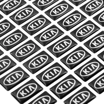 

Car styling small Decorative Badge Hub caps Steering wheel For Kia K2 K3 K5 Sorento Sportage R Rio Soul car stickers accessories