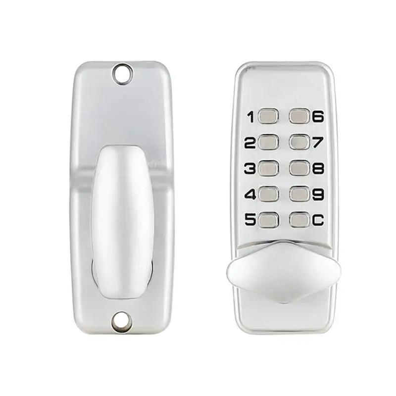 Механический цифровой дверной замок кнопочная клавиатура без ключа кодовый замок - Цвет: B